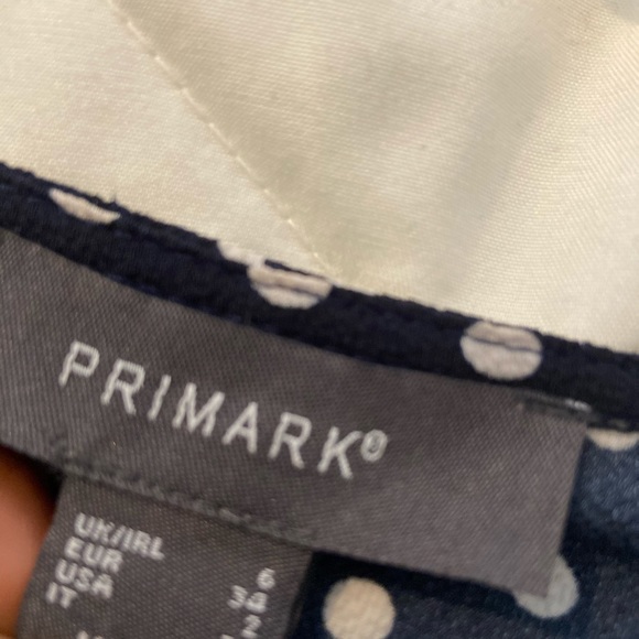 Polka Dot Tie Front Shirt - Picture 2 of 2